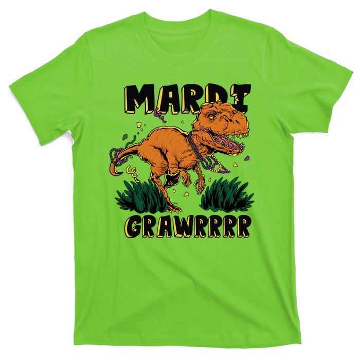 Mardi Gras Dinosaur Celebration T-Shirt