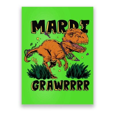 Mardi Gras Dinosaur Celebration Poster