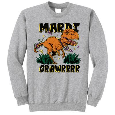 Mardi Gras Dinosaur Celebration Sweatshirt