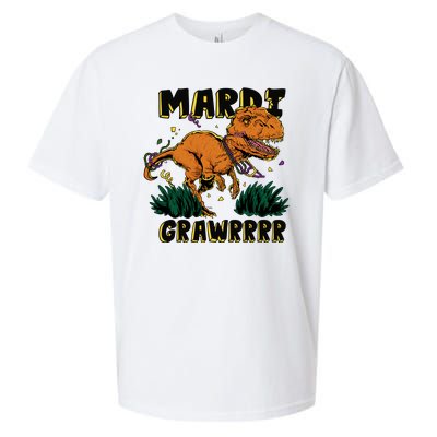 Mardi Gras Dinosaur Celebration Sueded Cloud Jersey T-Shirt