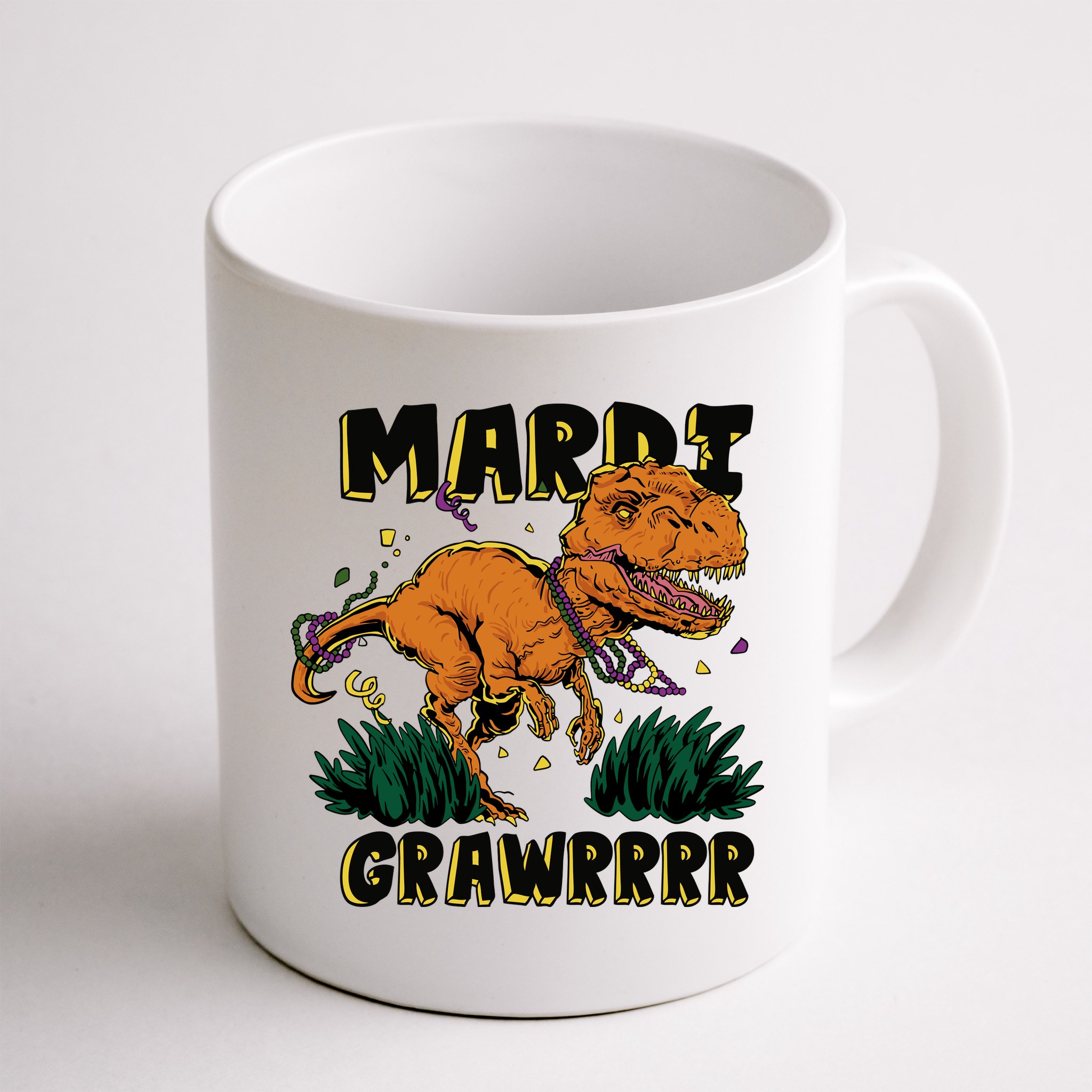 Mardi Gras Dinosaur Celebration Mug