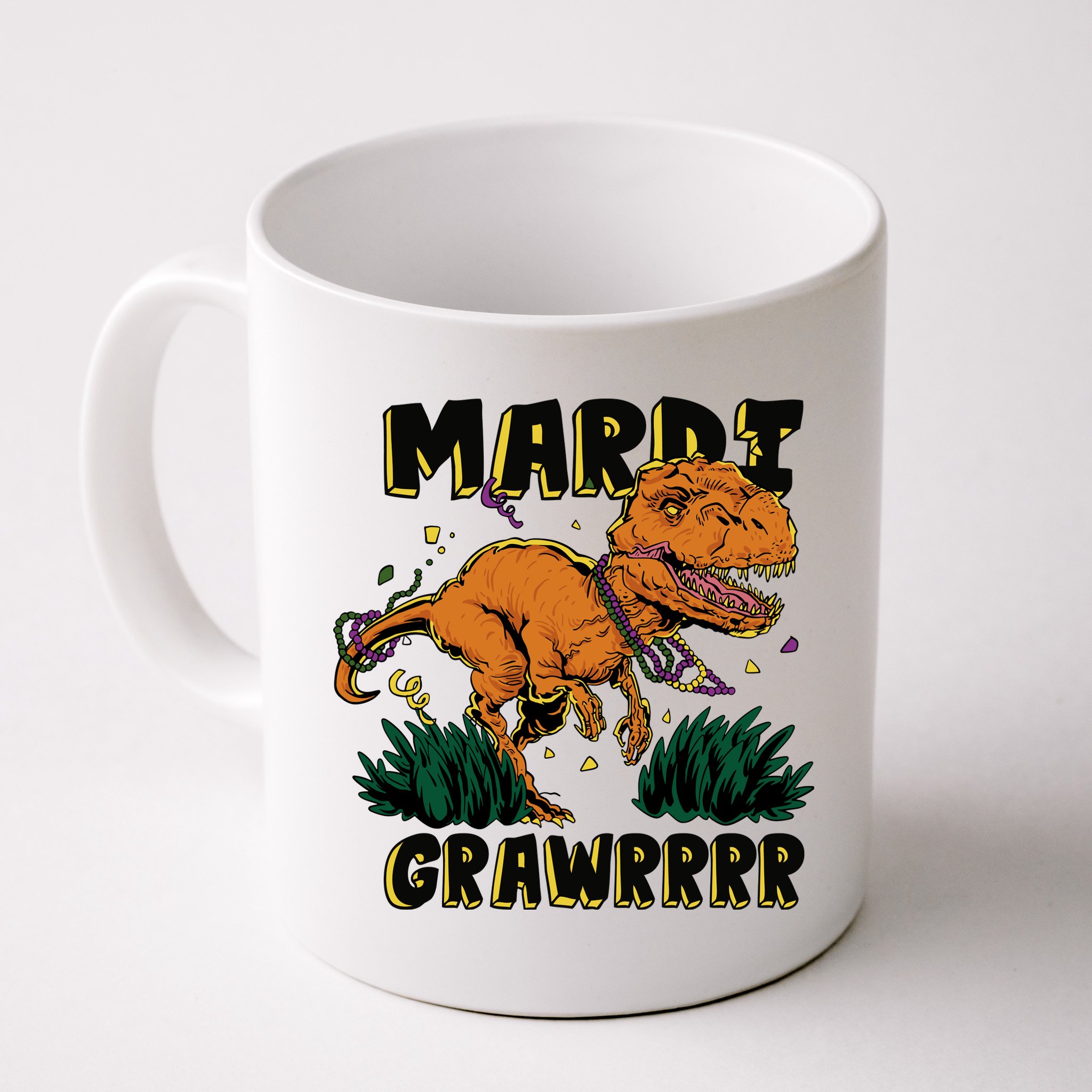Mardi Gras Dinosaur Celebration Mug