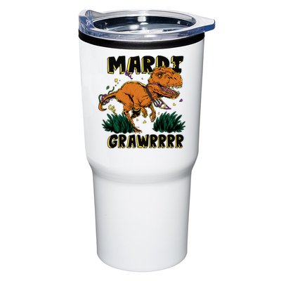 Mardi Gras Dinosaur Celebration Tumbler