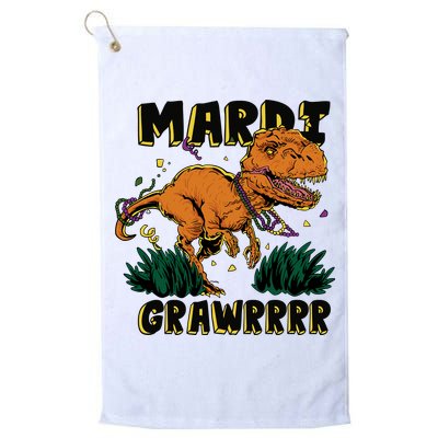 Mardi Gras Dinosaur Celebration Golf Towel