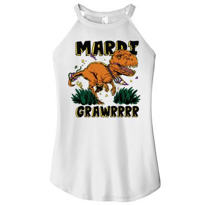 Mardi Gras Dinosaur Celebration Women's Perfect Tri Rocker Tank