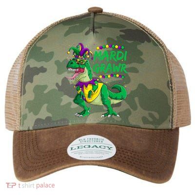 Mardi Grawr Dino Jester Outfit, Mardi Gras T Rex Kids Boys Legacy Tie Dye Trucker Hat
