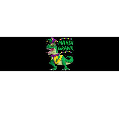 Mardi Grawr Dino Jester Outfit, Mardi Gras T Rex Kids Boys Bumper Sticker