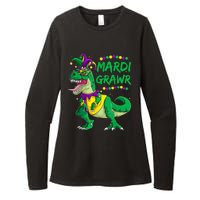 Mardi Grawr Dino Jester Outfit, Mardi Gras T Rex Kids Boys Womens CVC Long Sleeve Shirt