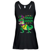 Mardi Grawr Dino Jester Outfit, Mardi Gras T Rex Kids Boys Ladies Essential Flowy Tank