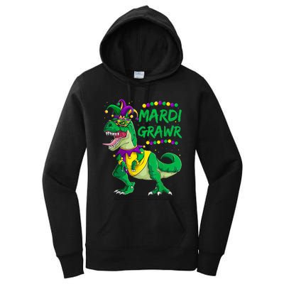 Mardi Grawr Dino Jester Outfit, Mardi Gras T Rex Kids Boys Women's Pullover Hoodie