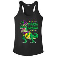 Mardi Grawr Dino Jester Outfit, Mardi Gras T Rex Kids Boys Ladies PosiCharge Competitor Racerback Tank