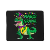 Mardi Grawr Dino Jester Outfit, Mardi Gras T Rex Kids Boys Mousepad