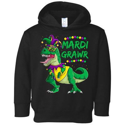 Mardi Grawr Dino Jester Outfit, Mardi Gras T Rex Kids Boys Toddler Hoodie