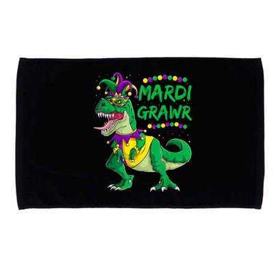 Mardi Grawr Dino Jester Outfit, Mardi Gras T Rex Kids Boys Microfiber Hand Towel