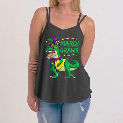 Mardi Grawr Dino Jester Outfit, Mardi Gras T Rex Kids Boys Women's Strappy Tank