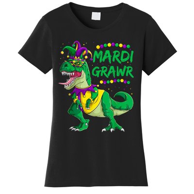 Mardi Grawr Dino Jester Outfit, Mardi Gras T Rex Kids Boys Women's T-Shirt