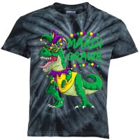 Mardi Grawr Dino Jester Outfit, Mardi Gras T Rex Kids Boys Kids Tie-Dye T-Shirt