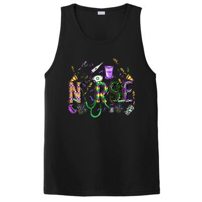 Mardi Gras Day Nurse New Orleans Nursing Festival Party PosiCharge Competitor Tank