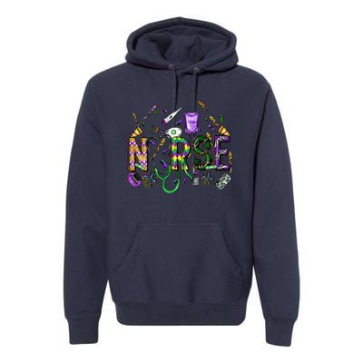 Mardi Gras Day Nurse New Orleans Nursing Festival Party Premium Hoodie