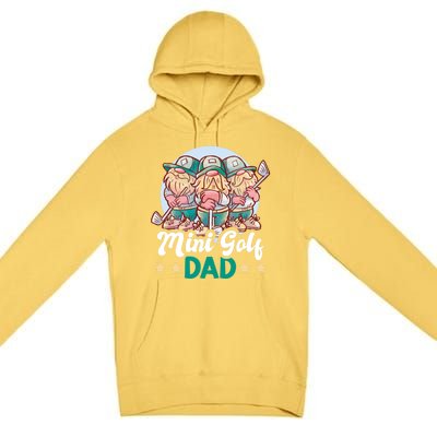 Mini Golf Dad For Father's Day Gift Premium Pullover Hoodie