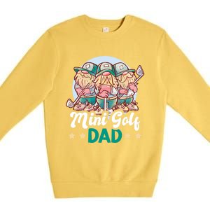 Mini Golf Dad For Father's Day Gift Premium Crewneck Sweatshirt