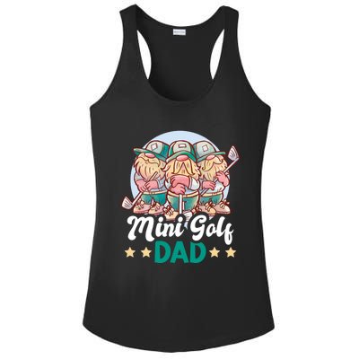 Mini Golf Dad For Father's Day Gift Ladies PosiCharge Competitor Racerback Tank