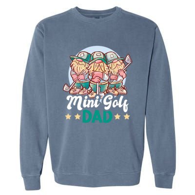 Mini Golf Dad For Father's Day Gift Garment-Dyed Sweatshirt