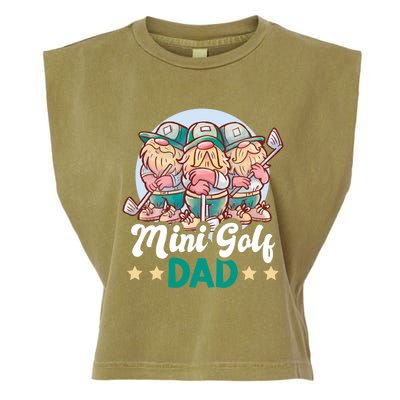 Mini Golf Dad For Father's Day Gift Garment-Dyed Women's Muscle Tee