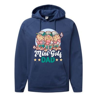 Mini Golf Dad For Father's Day Gift Performance Fleece Hoodie