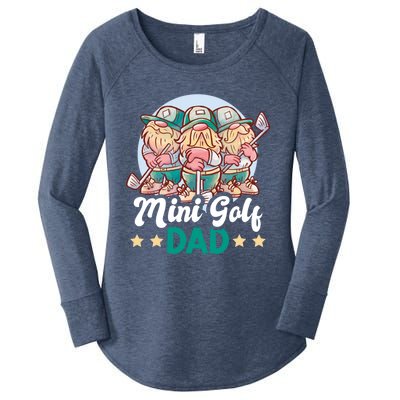 Mini Golf Dad For Father's Day Gift Women's Perfect Tri Tunic Long Sleeve Shirt