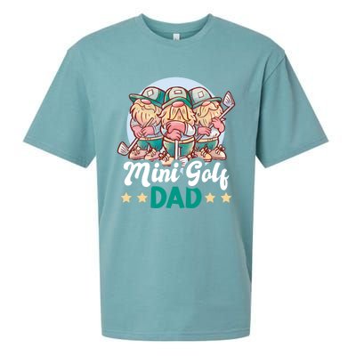 Mini Golf Dad For Father's Day Gift Sueded Cloud Jersey T-Shirt