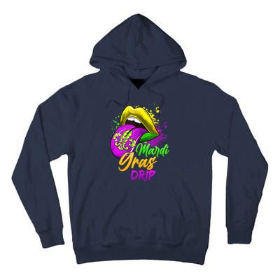 Mardi Gras Drip Mardi Gras Tall Hoodie