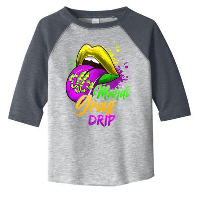 Mardi Gras Drip Mardi Gras Toddler Fine Jersey T-Shirt