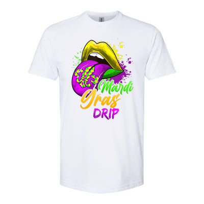 Mardi Gras Drip Mardi Gras Softstyle® CVC T-Shirt