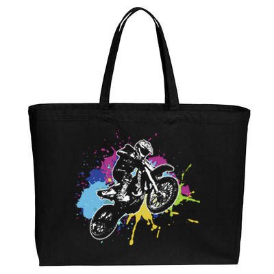 Motocross gift, Dirt Bike gift, Off Road Cotton Canvas Jumbo Tote