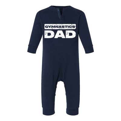 Men Gymnastics Dad Fathers Day Infant Fleece One Piece