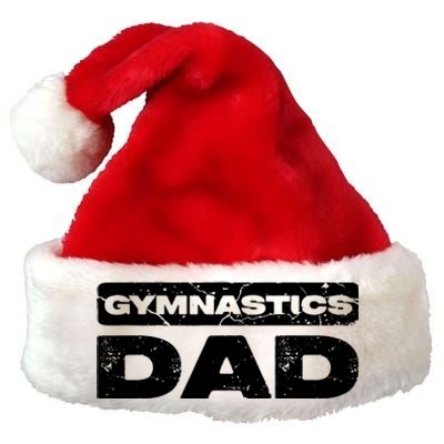 Men Gymnastics Dad Fathers Day Premium Christmas Santa Hat