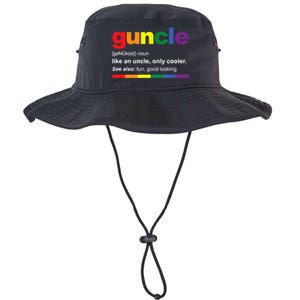 Mens Guncle Definition Rainbow Funny Gift For Gay Uncle TShirt Legacy Cool Fit Booney Bucket Hat