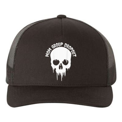 Mom Group Dropout Funny Skull Blood Scary Mom Mama Halloween Yupoong Adult 5-Panel Trucker Hat