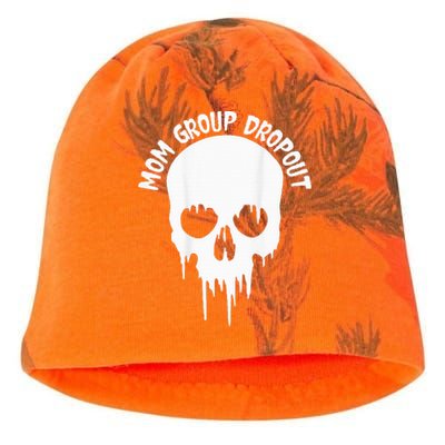 Mom Group Dropout Funny Skull Blood Scary Mom Mama Halloween Kati - Camo Knit Beanie