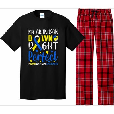 My Grandson Down Right Perfect Down Syndrome Awareness Day Gift Pajama Set