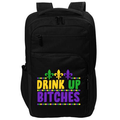 Mardi Gras Drink Up Bitches Impact Tech Backpack
