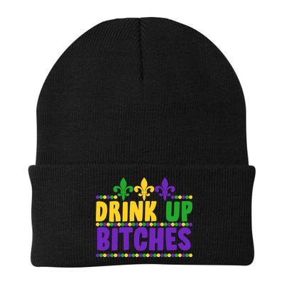 Mardi Gras Drink Up Bitches Beanie