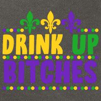 Mardi Gras Drink Up Bitches Cotton Canvas Backpack