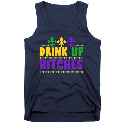 Mardi Gras Drink Up Bitches Tank Top