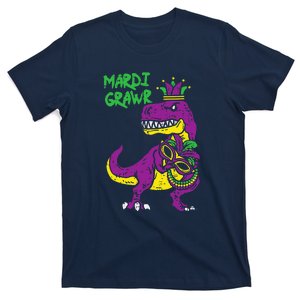 Mardi Grawr Dino Jester Outfit Mardi Gras T Rex T-Shirt