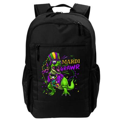 Mardi Gras Dabbing T Rex Dinosaur Mardi Grawr Bead Costume Daily Commute Backpack