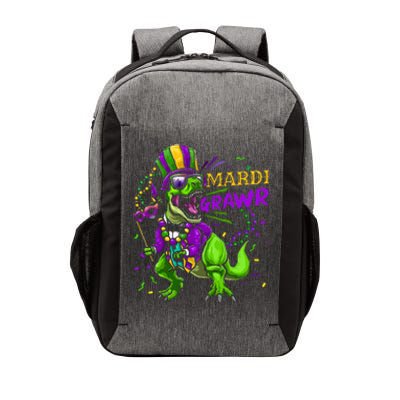 Mardi Gras Dabbing T Rex Dinosaur Mardi Grawr Bead Costume Vector Backpack