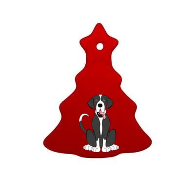 Mantle Great Dane Shirts For Men Women Kids Dog Lover Gift Ceramic Tree Ornament