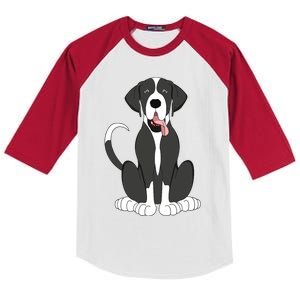 Mantle Great Dane Shirts For Men Women Kids Dog Lover Gift Kids Colorblock Raglan Jersey